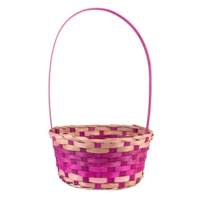 Корзина плетеная (бамбук), 24x20x11xH38см, зеленый в интернет-магазине флористических аксессуаров Азалия Декор