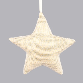 Украшение подвесное Звезда, 11х11см, шамп. в интернет-магазине флористических аксессуаров Азалия Декор