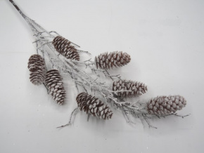 Ветка с шишками, 73см, коричневый в интернет-магазине флористических аксессуаров Азалия Декор