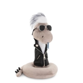 Игрушка м/н Змей Димон, 25см, серый в интернет-магазине флористических аксессуаров Азалия Декор