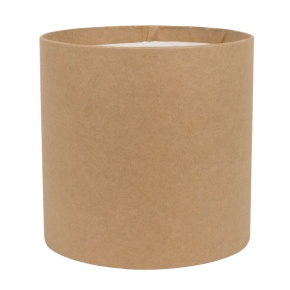 Коробка подарочная круглая без крышки, D18xH18 см, коричневый в интернет-магазине флористических аксессуаров Азалия Декор