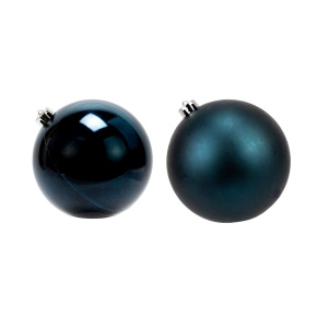 Украшение подвесное Шар (пластик), D12см, в асс., синий в интернет-магазине флористических аксессуаров Азалия Декор