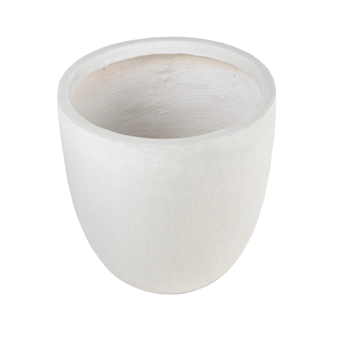 Кашпо Стоун (файбергласс), D28xH27,5см, белый в интернет-магазине флористических аксессуаров Азалия Декор