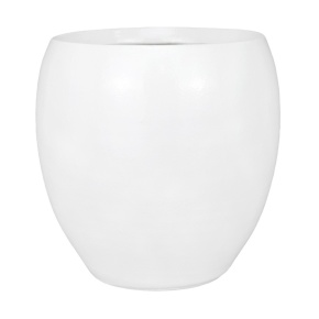 Кашпо Шар (керамика), D17xН19см, белый в интернет-магазине флористических аксессуаров Азалия Декор
