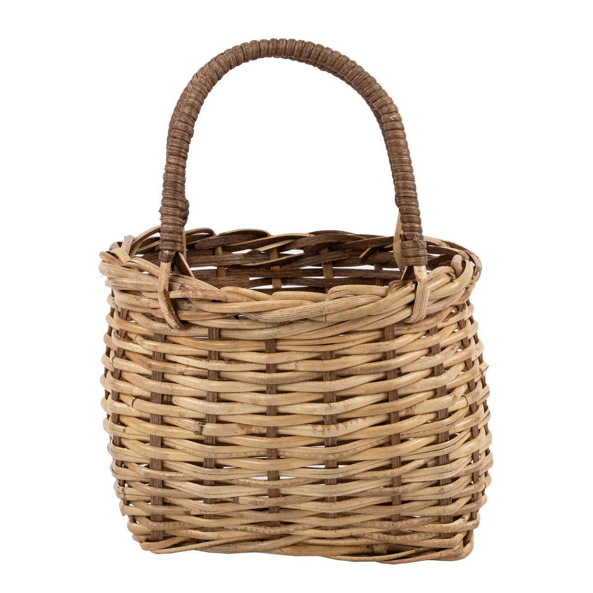 Корзина плетеная (ротанг), 20x13xH37см, коричневый в интернет-магазине флористических аксессуаров Азалия Декор