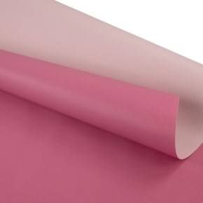 Бумага упаковочная крафт двусторонняя 60гр, 68 см 10 м, светло-розовый/розовый в интернет-магазине флористических аксессуаров Азалия Декор