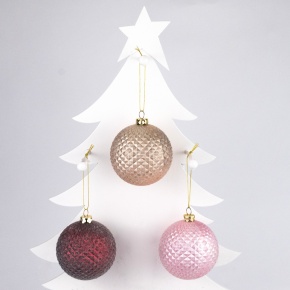 Украшение подвесное Шар (пластик), D8см, цв. в асс. в интернет-магазине флористических аксессуаров Азалия Декор