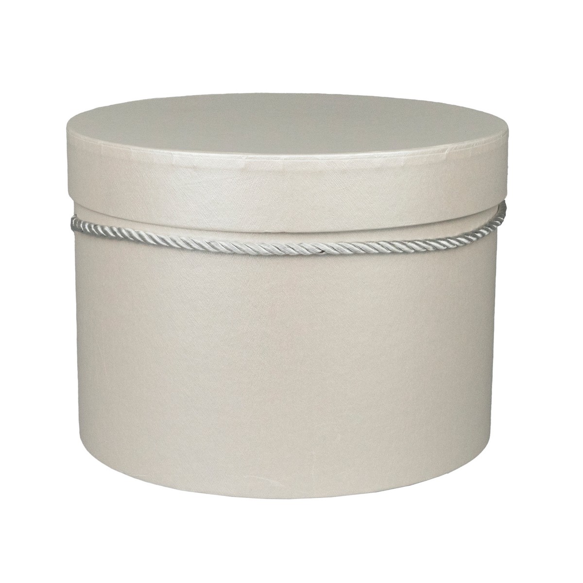 Набор коробок подарочных круглых 3шт., D19,7xH14,5см, белый в интернет-магазине флористических аксессуаров Азалия Декор