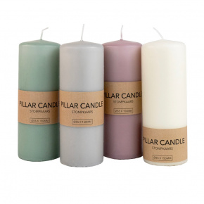 Свеча-столбик, 15х5,5см, цв. а асс. в интернет-магазине флористических аксессуаров Азалия Декор