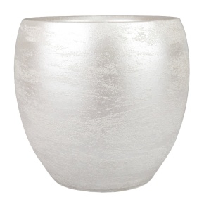 Кашпо Шар (керамика), D24xН27см, серебряный в интернет-магазине флористических аксессуаров Азалия Декор