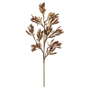 Ветка с глиттером, 70см, коричневый в интернет-магазине флористических аксессуаров Азалия Декор