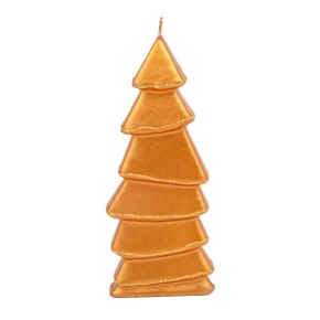 Свеча Елочка Версаль (4 часа), H15см, золотой в интернет-магазине флористических аксессуаров Азалия Декор