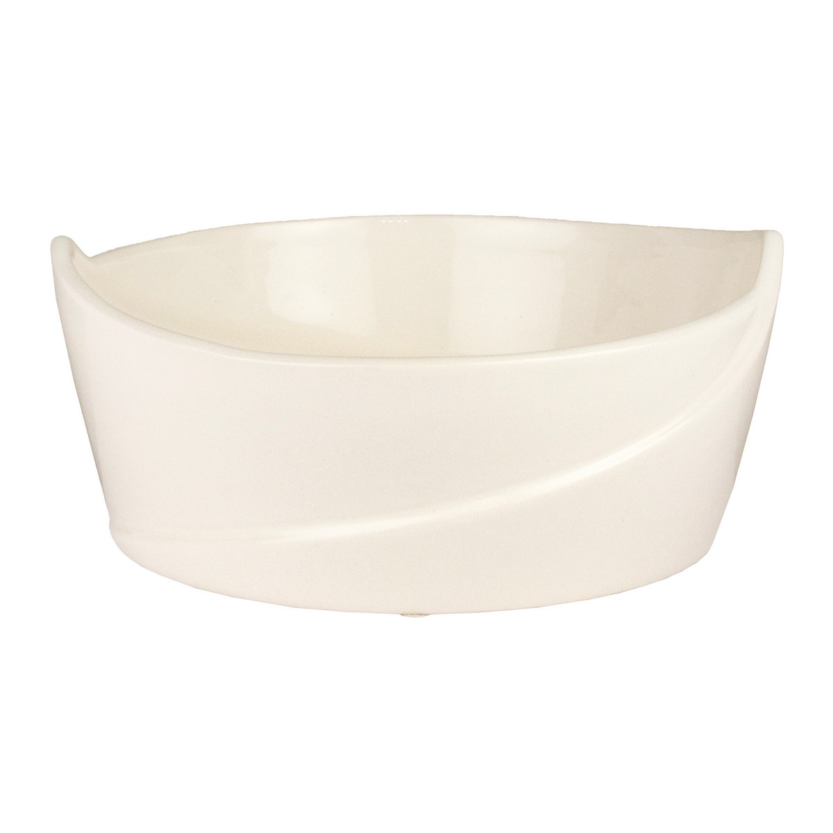 Кашпо Кальета (керамика), D22хH12см, белый в интернет-магазине флористических аксессуаров Азалия Декор