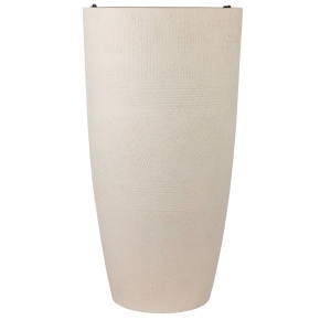 Кашпо Деним (бетон), D36xH70см, 50л, белый в интернет-магазине флористических аксессуаров Азалия Декор