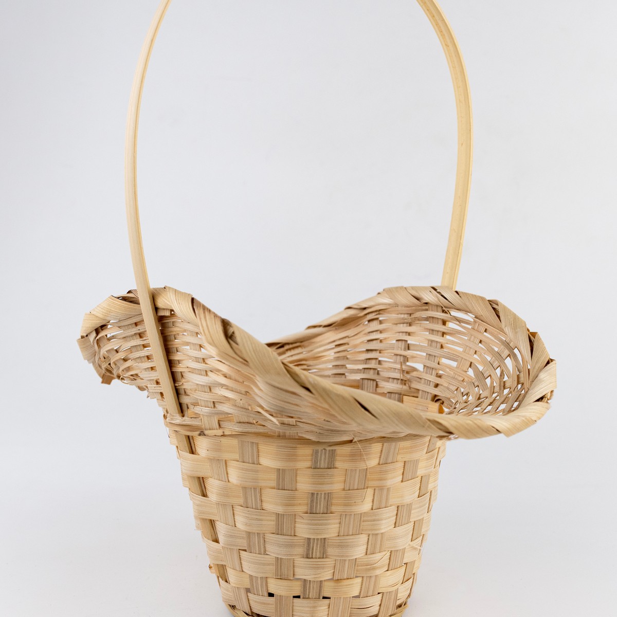 Корзина плетеная Шляпа (бамбук), D9x14/10xH30см, натуральный в интернет-магазине флористических аксессуаров Азалия Декор