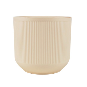 Кашпо со вставкой Росси (пластик), D14,5xH13см, 1,9л, кремовый в интернет-магазине флористических аксессуаров Азалия Декор
