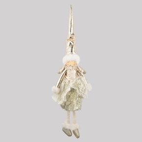 Украшение подвесное Фея, Н50х15х15см, шампань в интернет-магазине флористических аксессуаров Азалия Декор