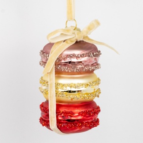 Украшение подвесное Макароны (стекло), H8x5х5см, цв. в асс. в интернет-магазине флористических аксессуаров Азалия Декор