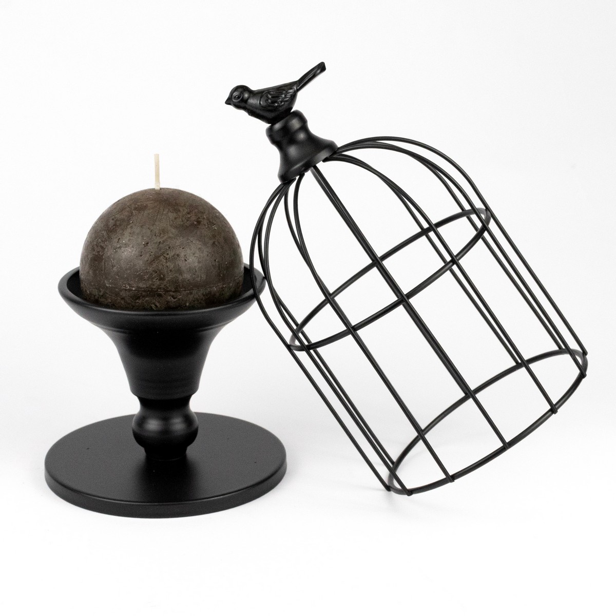 Клетка на подставке (металл), Н29х12х12см, цв. в асс. в интернет-магазине флористических аксессуаров Азалия Декор