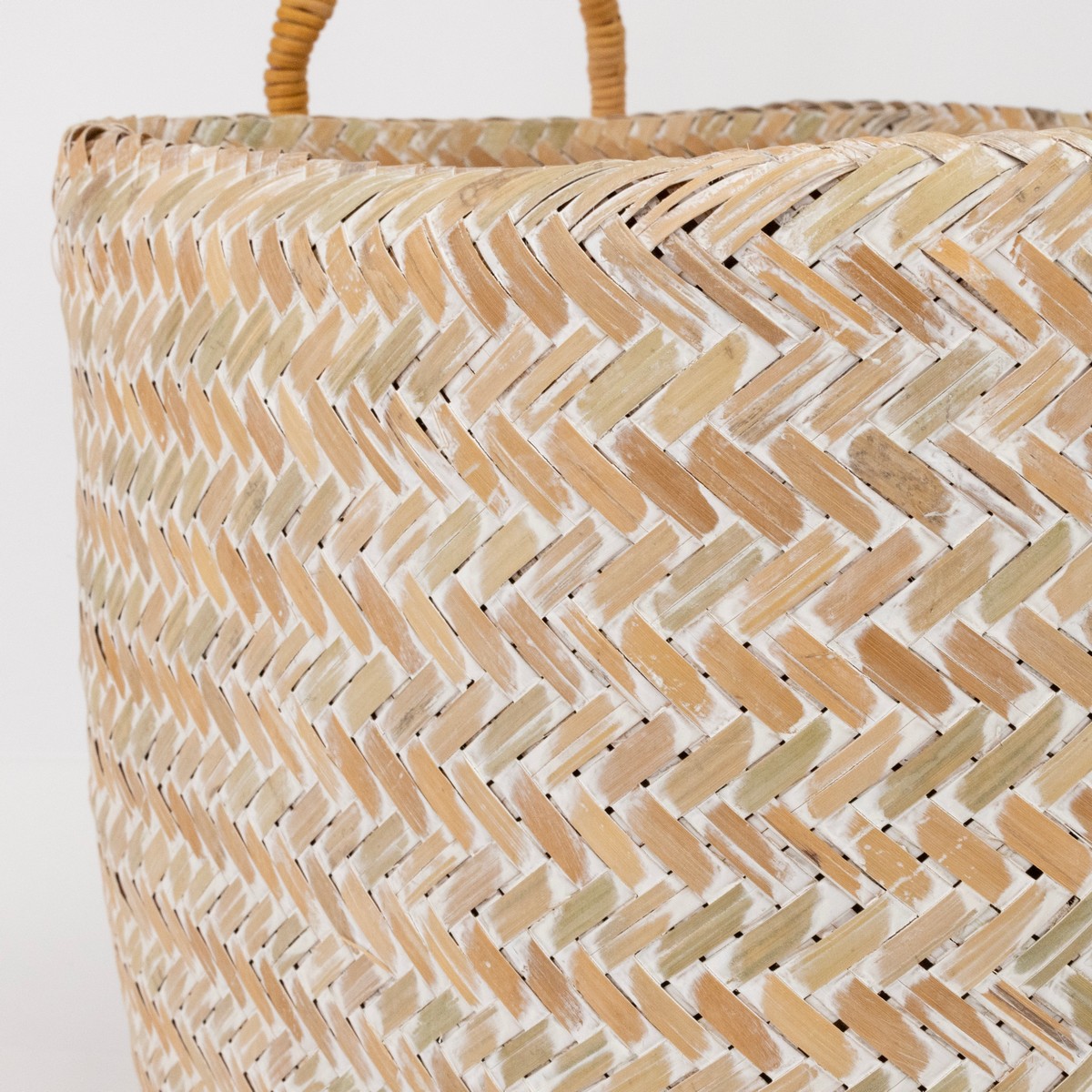 Набор корзин плетеных 2шт. (бамбук), 40x40хH45см, отбеленный в интернет-магазине флористических аксессуаров Азалия Декор