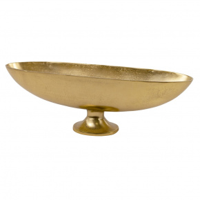 Блюдо на ножке (металл), 55х18xH18см, золотой в интернет-магазине флористических аксессуаров Азалия Декор