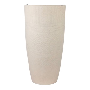 Кашпо Деним (бетон), D30,5xH58,5см, 29,5л, белый в интернет-магазине флористических аксессуаров Азалия Декор