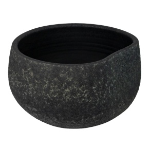 Кашпо (керамика), D29xН15см, серый в интернет-магазине флористических аксессуаров Азалия Декор