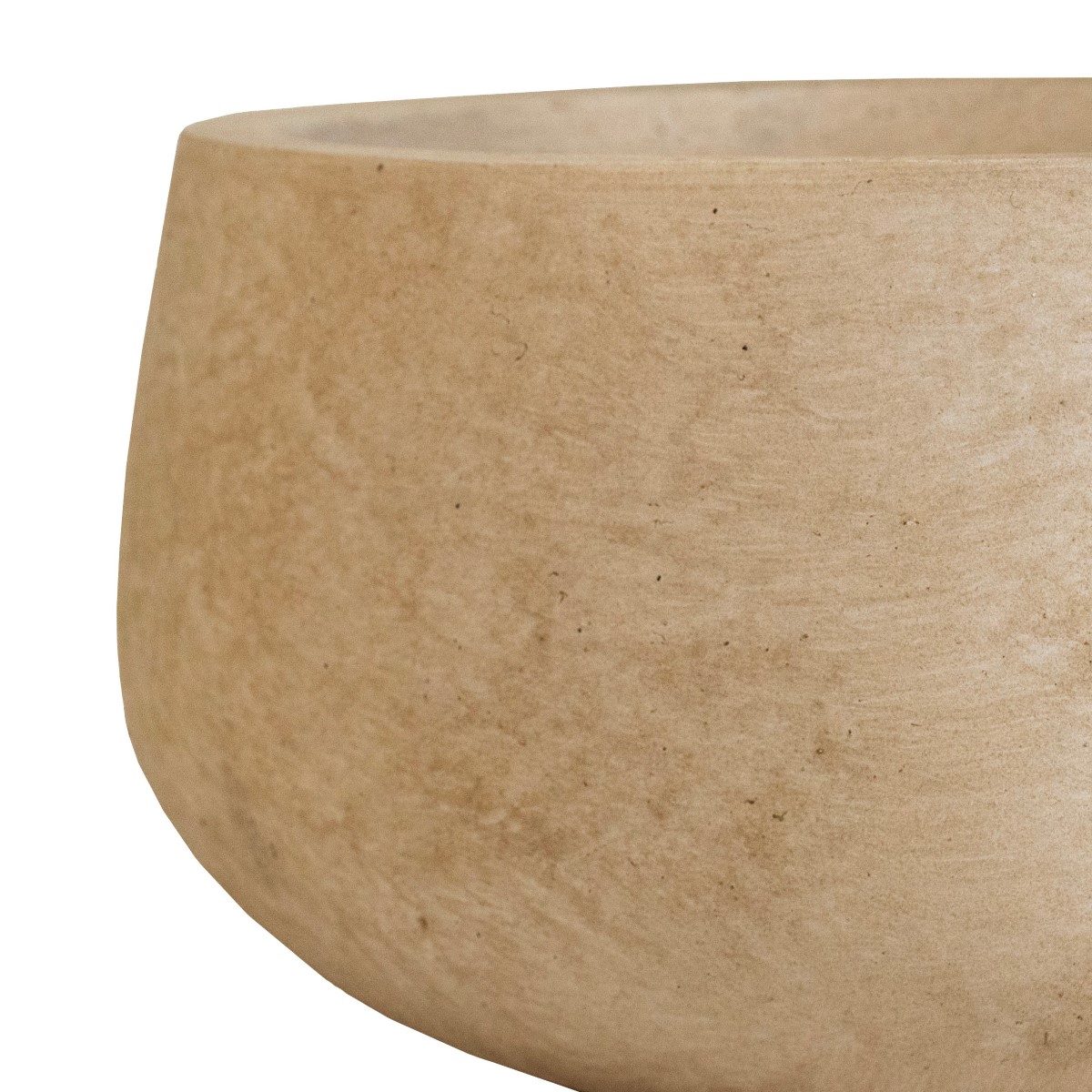 Кашпо Стоун (файбергласс), D24xH12см, кремовый в интернет-магазине флористических аксессуаров Азалия Декор