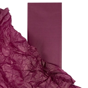 Бумага тишью 10 шт., 50x66 см, бордовый в интернет-магазине флористических аксессуаров Азалия Декор