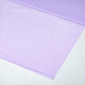 Пленка тишью водостойкая в листах 15мкр, 50шт., 50х70 см, сиреневый в интернет-магазине флористических аксессуаров Азалия Декор
