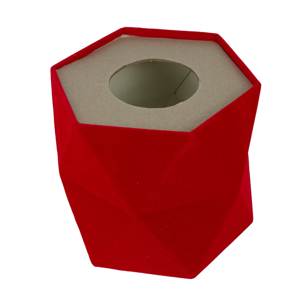 Кашпо для цветов, 16,6x14,6x15см, красный в интернет-магазине флористических аксессуаров Азалия Декор