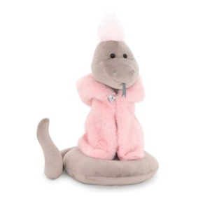 Игрушка м/н Змея Розалинда, 30см, серый в интернет-магазине флористических аксессуаров Азалия Декор