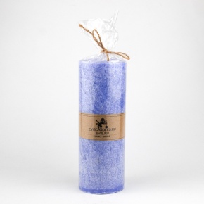 Свеча-столбик Бирмингем (125 часов, пальмовый воск), D7xH20см, фиолетовый в интернет-магазине флористических аксессуаров Азалия Декор