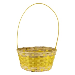 Корзина плетеная (бамбук), 24x20x11xH38см, зеленый в интернет-магазине флористических аксессуаров Азалия Декор