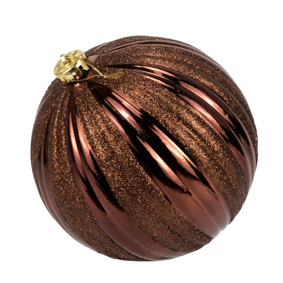 Набор шаров в тубе 3шт. (пластик), D15см, коричневый в интернет-магазине флористических аксессуаров Азалия Декор