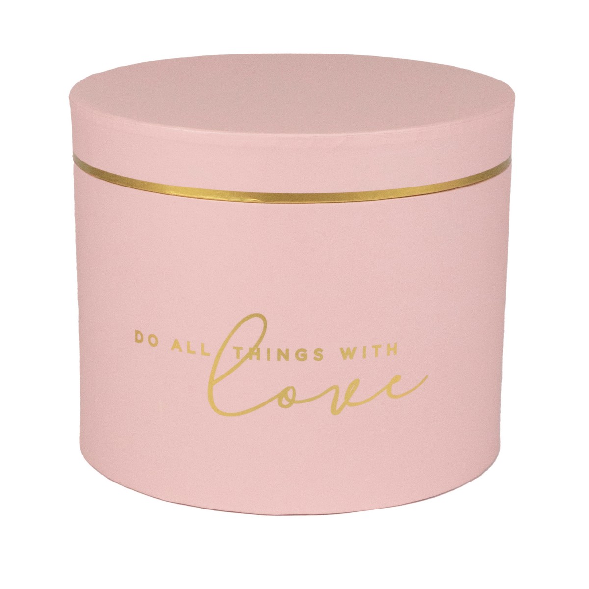 Набор коробок подарочных круглых 3шт., D17,5xH14,5см, розовый в интернет-магазине флористических аксессуаров Азалия Декор