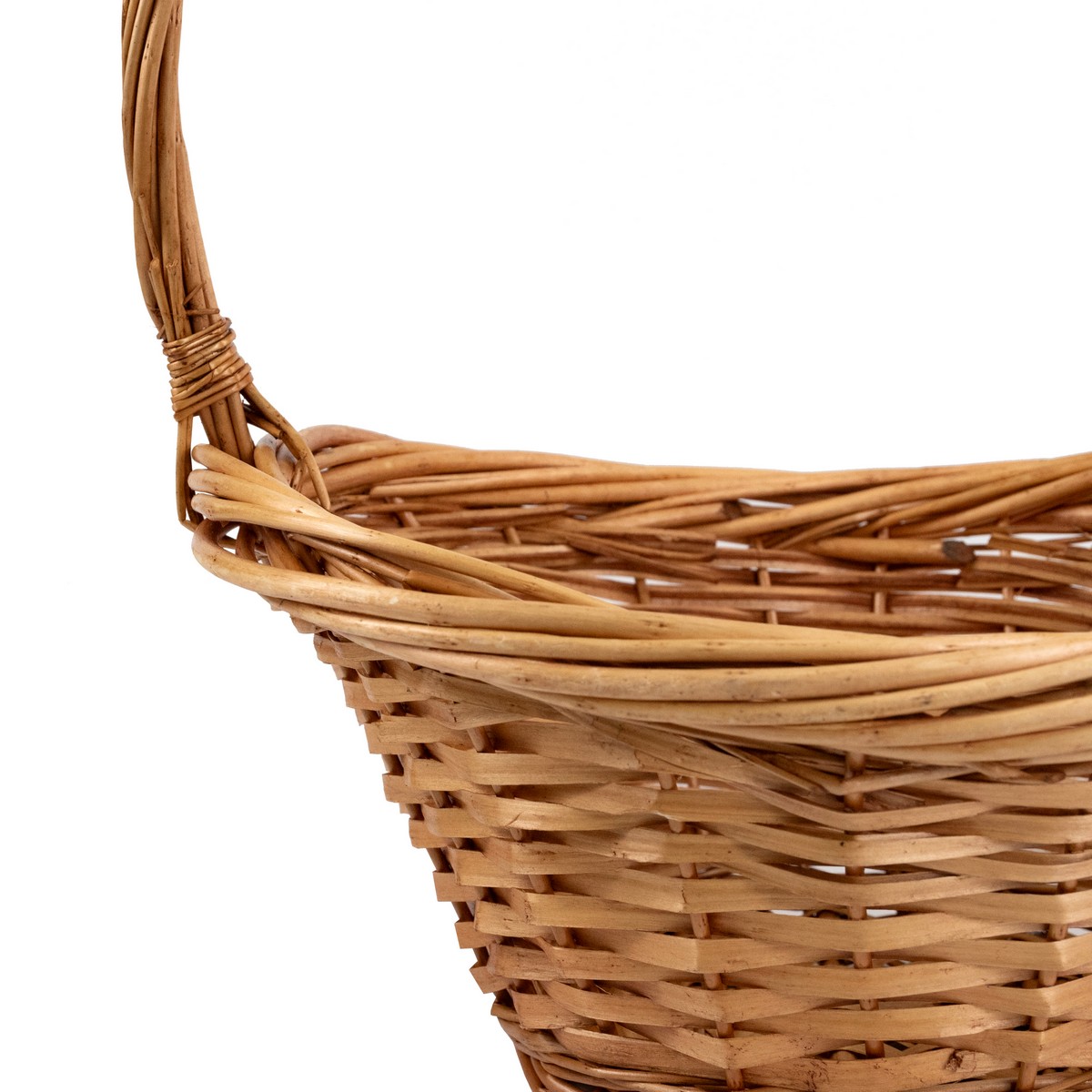 Корзина плетеная (ива), 40x30x15xH45см, светло-коричневый в интернет-магазине флористических аксессуаров Азалия Декор