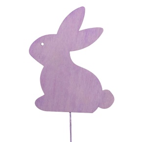 Вставка Кролик (в уп. 12 шт.), 10хH32см, сиреневый в интернет-магазине флористических аксессуаров Азалия Декор