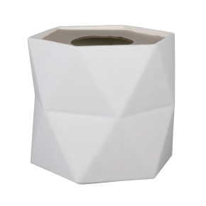 Кашпо для цветов, 16,6x14,6x15см,белый в интернет-магазине флористических аксессуаров Азалия Декор