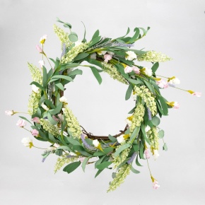 Венок весенний, D40см, зеленый в интернет-магазине флористических аксессуаров Азалия Декор