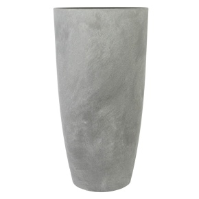 Кашпо Замша (бетон), D36xH70см, 50л, серый в интернет-магазине флористических аксессуаров Азалия Декор