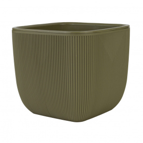 Кашпо Фабио (пластик), D19xH19см, 4,7л, зеленый в интернет-магазине флористических аксессуаров Азалия Декор
