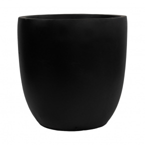 Кашпо Стоун (файбергласс), D35xH34,5см, черный в интернет-магазине флористических аксессуаров Азалия Декор