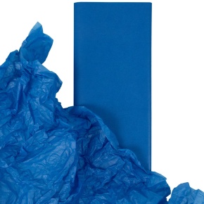 Бумага тишью 10 шт., 50x66 см, синий в интернет-магазине флористических аксессуаров Азалия Декор