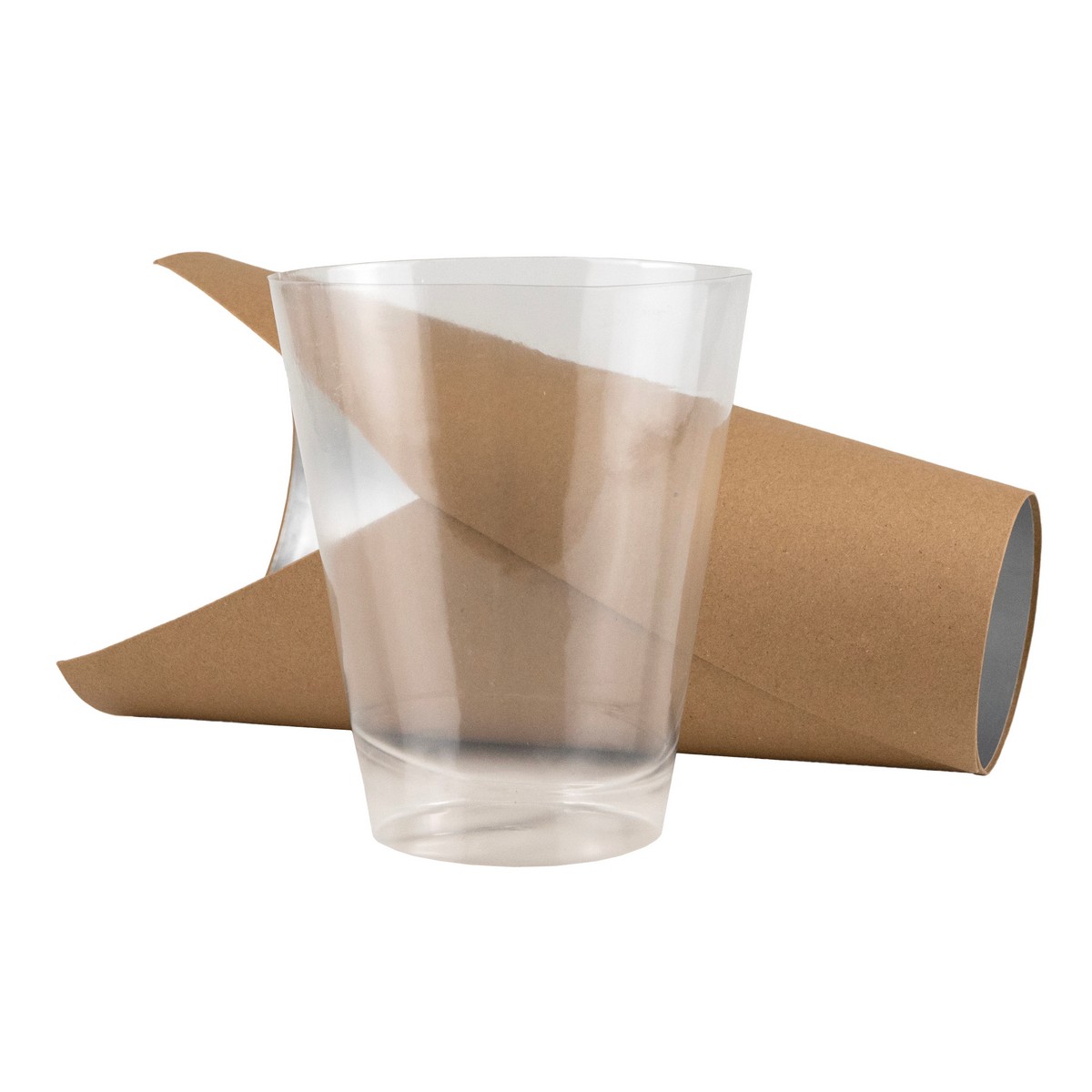 Кашпо со вставкой, 18х9хН30см, натуральный в интернет-магазине флористических аксессуаров Азалия Декор