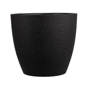 Кашпо Саванна (бетон), D15xH13см, 1,3л, черный в интернет-магазине флористических аксессуаров Азалия Декор