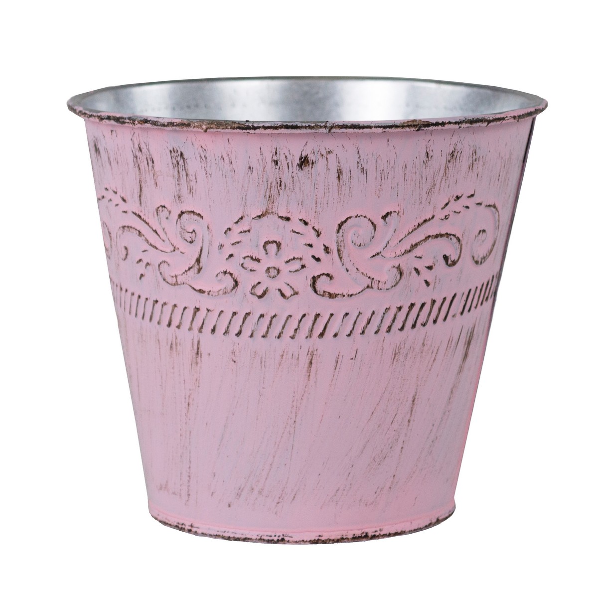 Кашпо (металл), D12xH10см, цв. в асс. в интернет-магазине флористических аксессуаров Азалия Декор