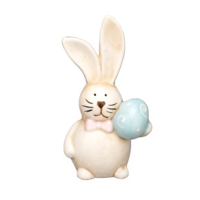 Сувенир Кролик (керамика), H12,5x7x5,5см, кремовый в интернет-магазине флористических аксессуаров Азалия Декор