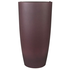 Кашпо Дуб (бетон), D36xH70см, 50л, бордовый в интернет-магазине флористических аксессуаров Азалия Декор