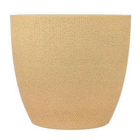 Кашпо Деним (бетон), D30xH28см, 13л, бежевый в интернет-магазине флористических аксессуаров Азалия Декор